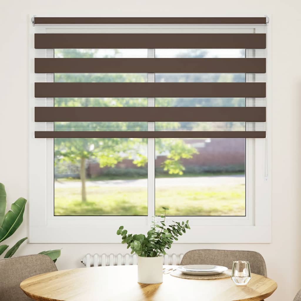 zebragardin 140,9x175 cm stofbredde 136,7 cm kaffe