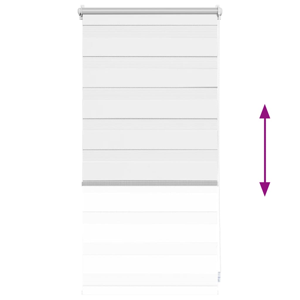 zebragardin 40,9x100 cm stofbredde 36,7 cm hvid