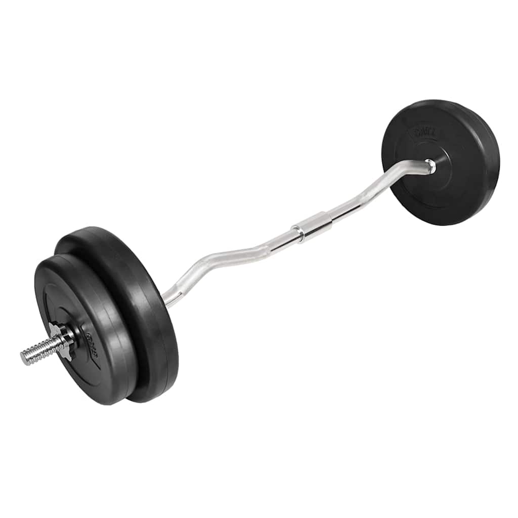 curlstang med vægte 30 kg