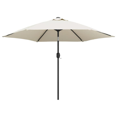 parasol 3 m stålstang sandhvid