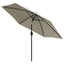 parasol 3 m stålstang sandhvid