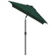 parasol 200x300 cm rektangulær grøn