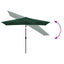 parasol 200x300 cm rektangulær grøn