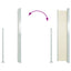 sidemarkise til terrasse 160x300 cm cremefarvet