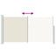 sidemarkise til terrasse 160x300 cm cremefarvet