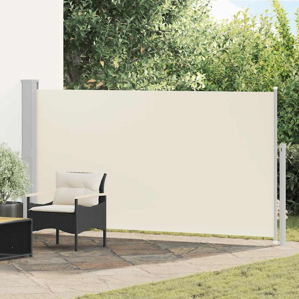 sidemarkise til terrasse 160x300 cm cremefarvet