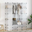 modulskab med 18 rum 37x146x180,5 cm hvid