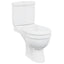 toilet med cisterne hvid