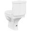 toilet med cisterne hvid