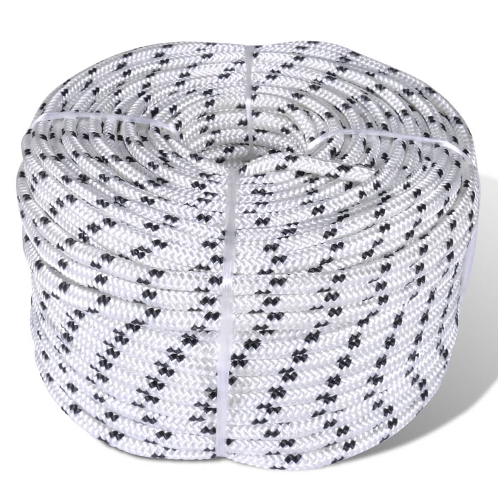 tovværk til båd 14 mm x 50 m flettet polyester