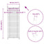 Plisserede blinde 40x125 cm hvid