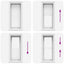 Plisserede blinde 40x125 cm hvid