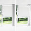 plisségardiner 70 x 100 cm hvid