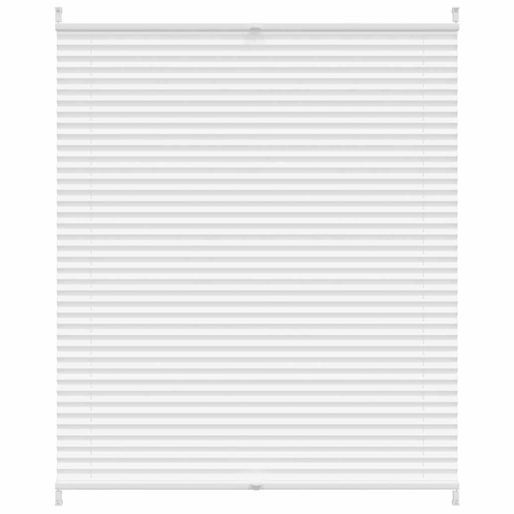 Plisseret blind 100x125 cm hvid