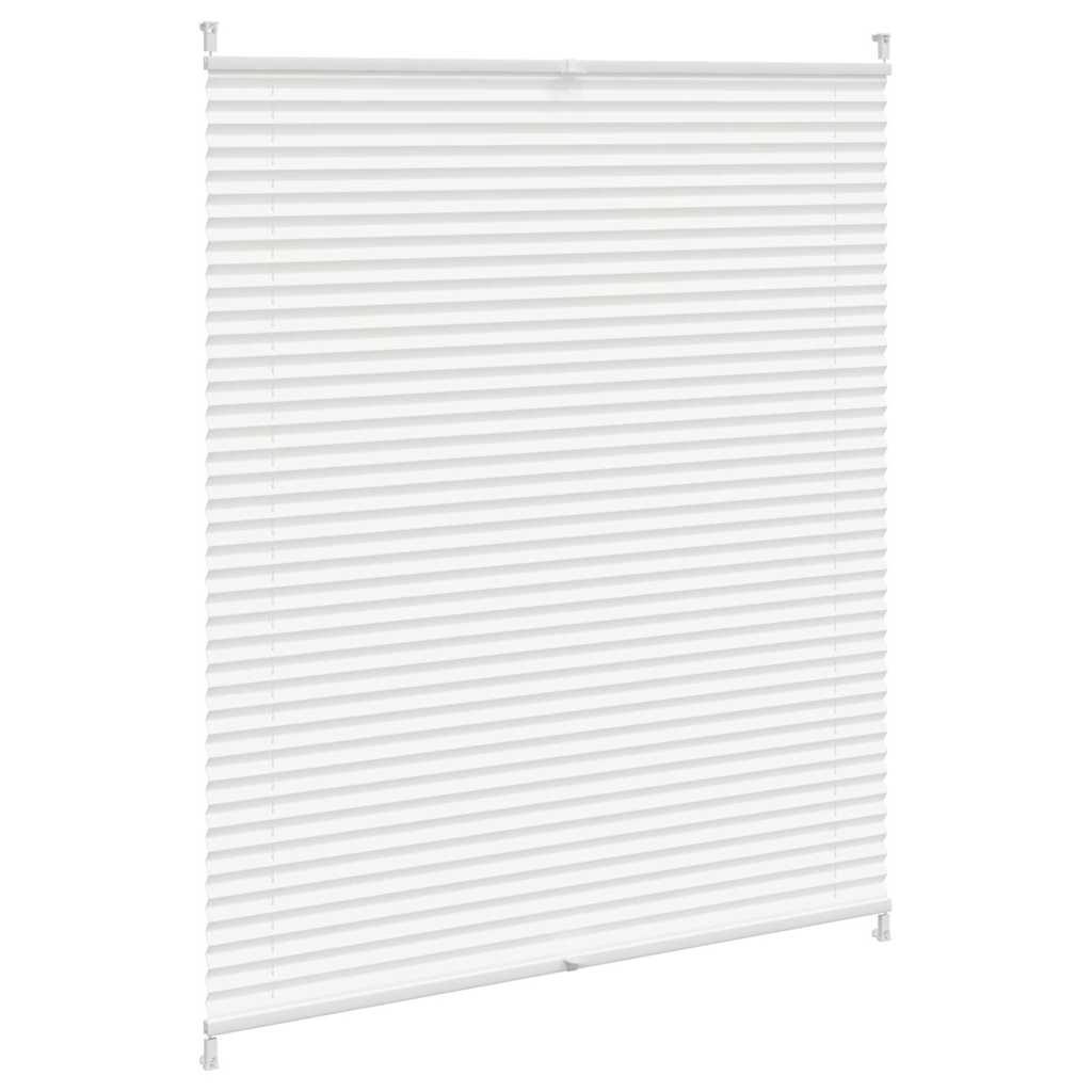 Plisseret blind 100x125 cm hvid