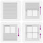 Plisseret blind 100x125 cm hvid