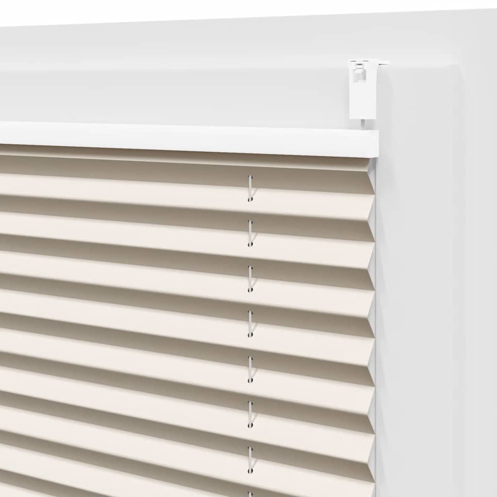 plisseret rullegardin 50 x 150 cm cremefarvet