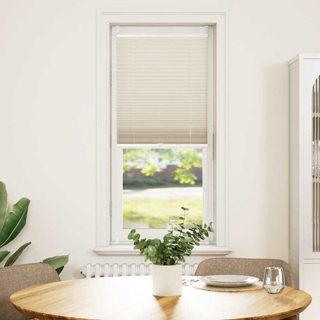 Plisseret blind 60x100 cm creme