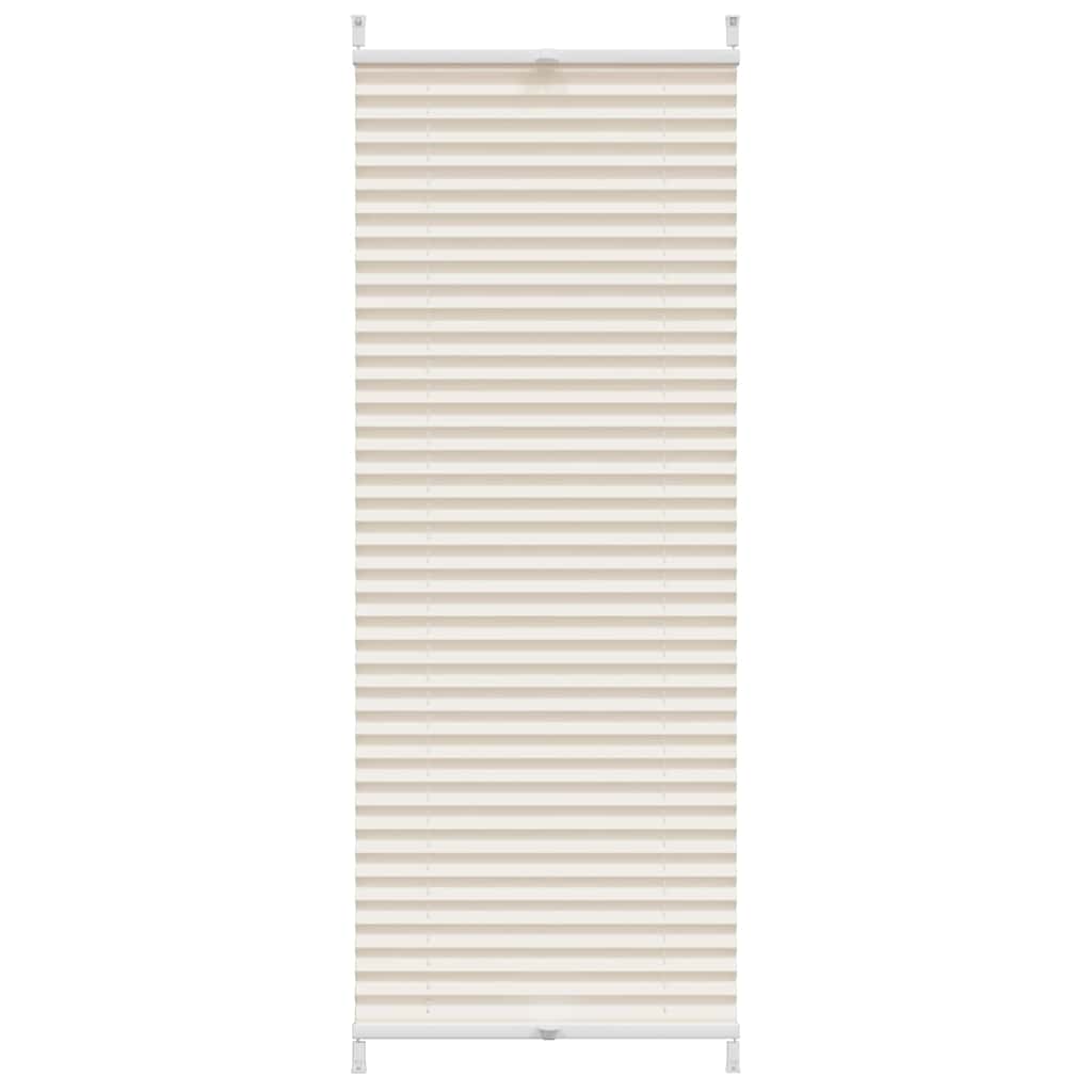 Plisseret blind 60x125 cm creme