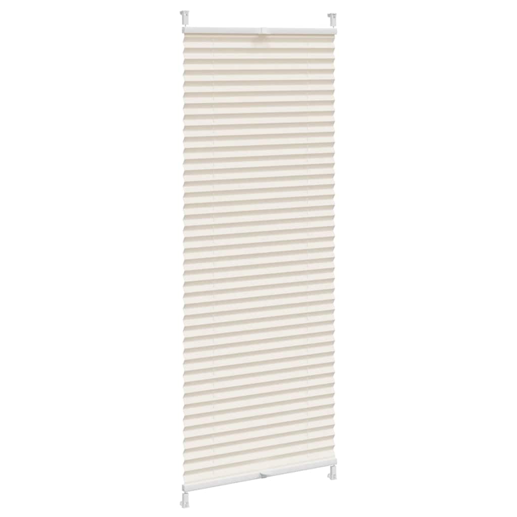 Plisseret blind 60x125 cm creme