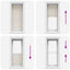 Plisseret blind 60x125 cm creme