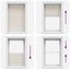Plisseret blind 70x125 cm creme