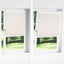Plisseret blind 70x125 cm creme
