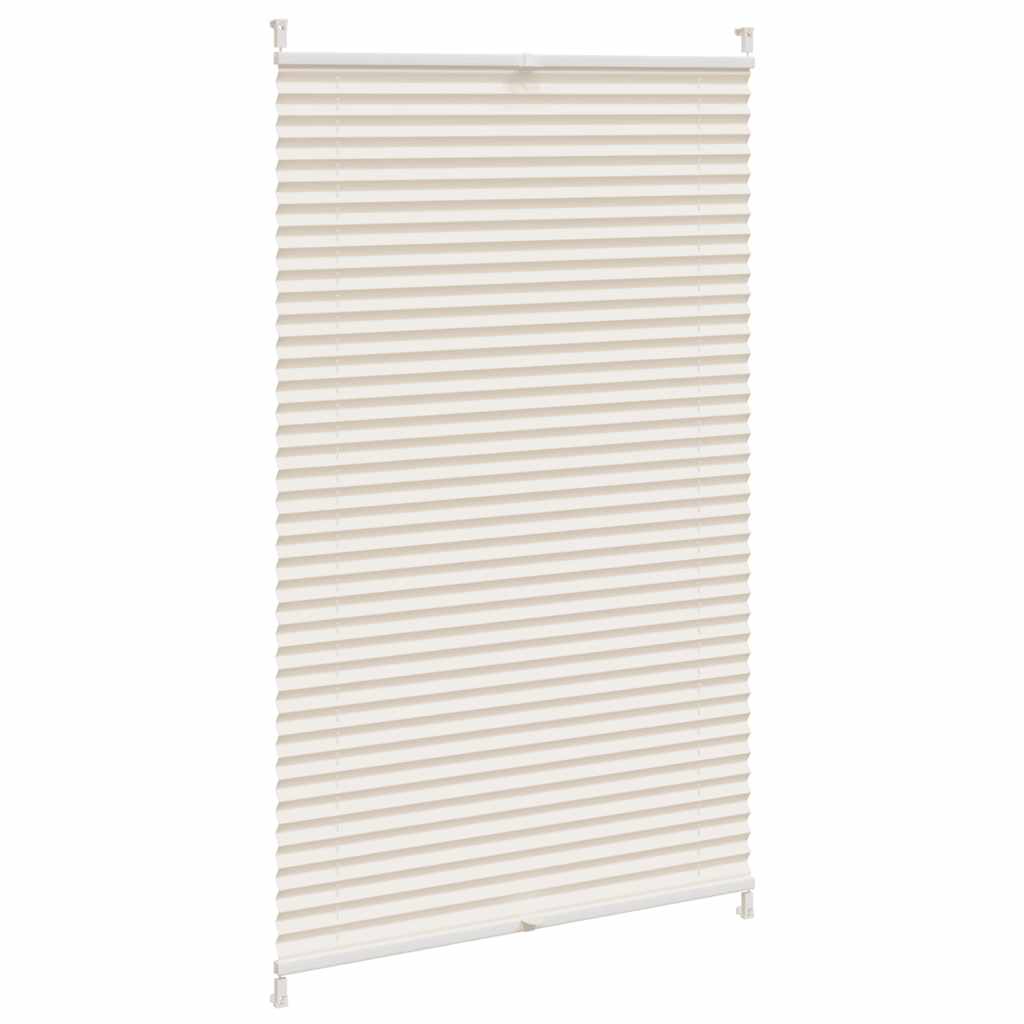 Plisseret blind 70x150 cm creme