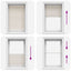 Plisseret blind 70x150 cm creme