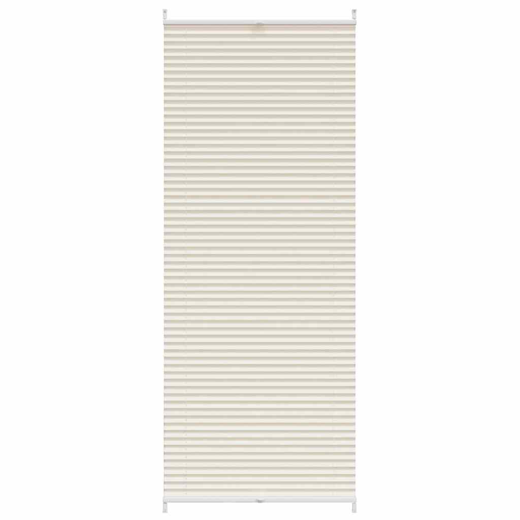 Plisseret blind 70x200 cm creme