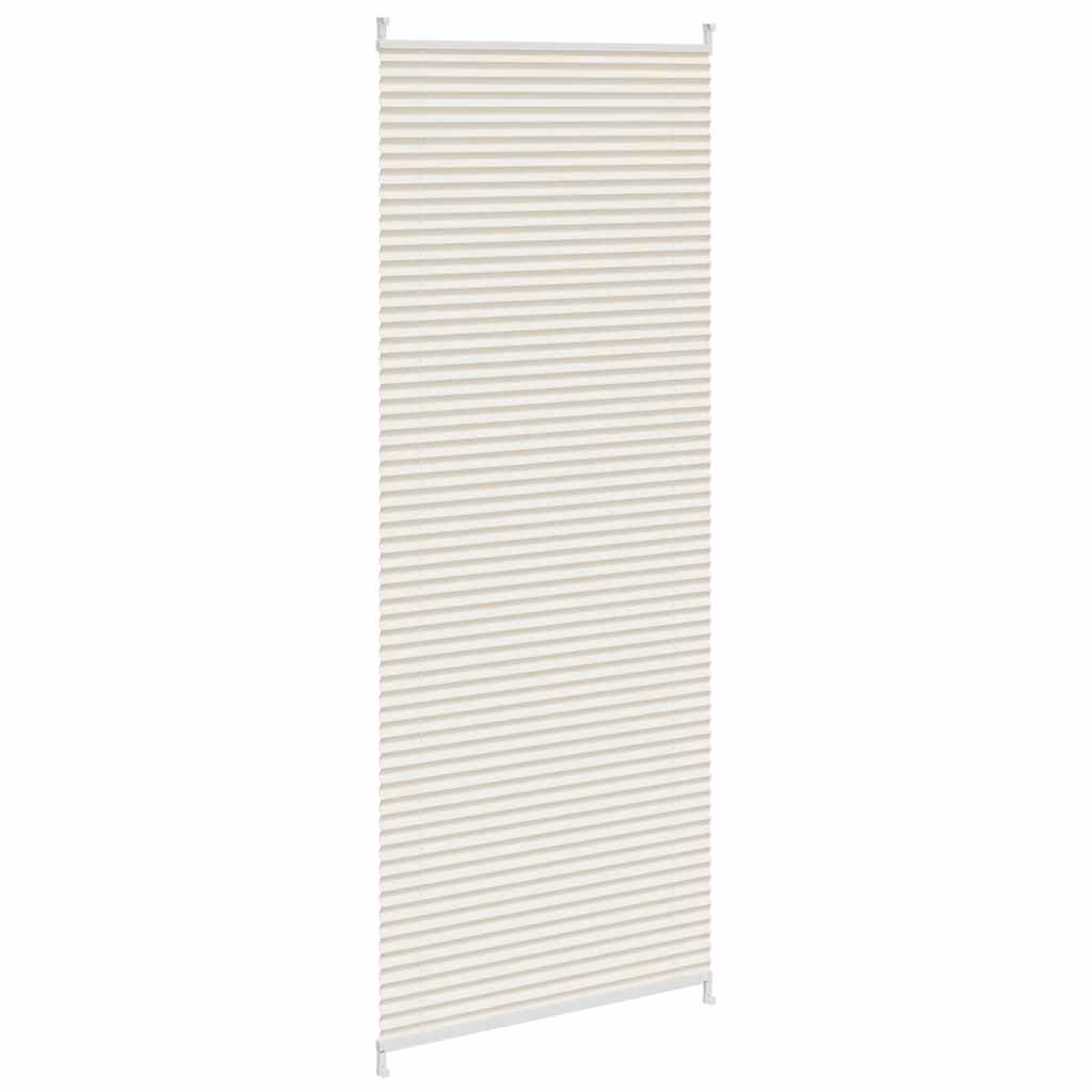 Plisseret blind 70x200 cm creme