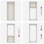 Plisseret blind 70x200 cm creme