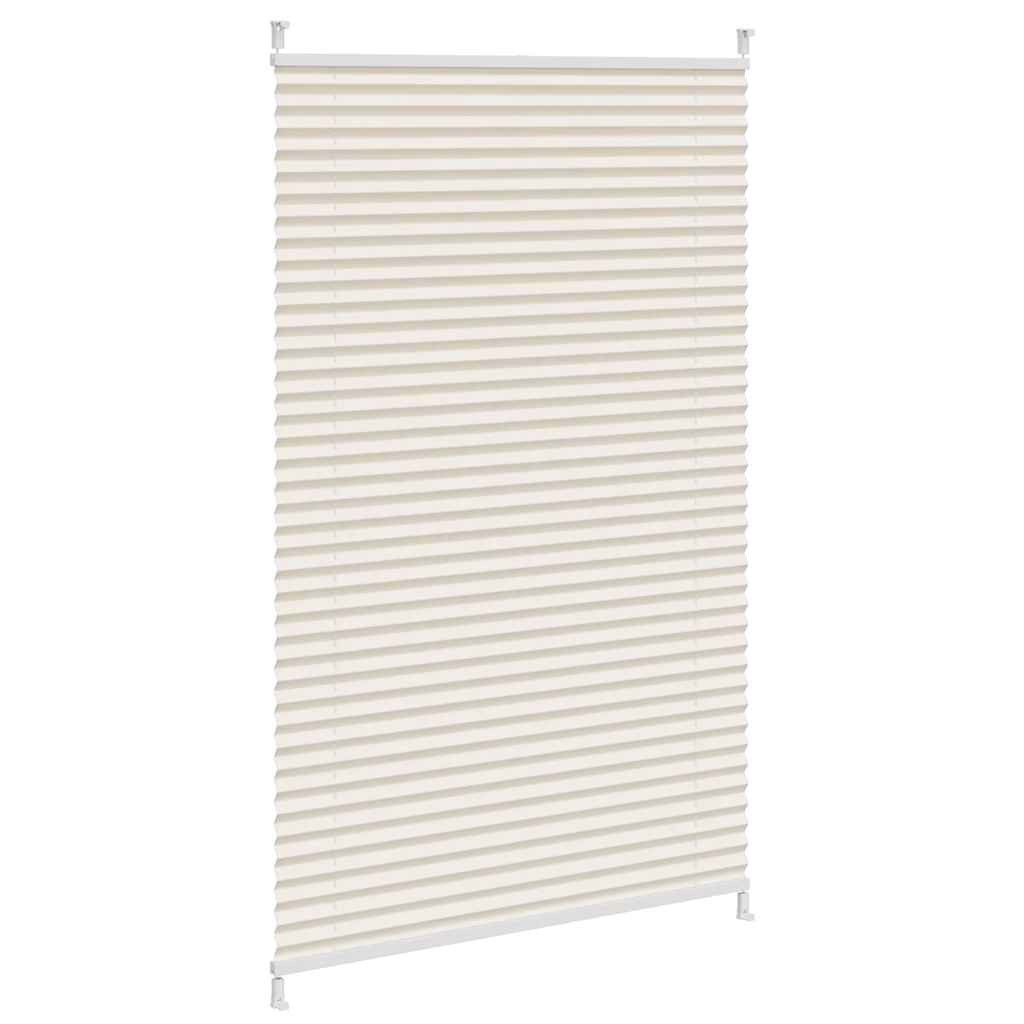 Plisseret blind 80x150 cm creme