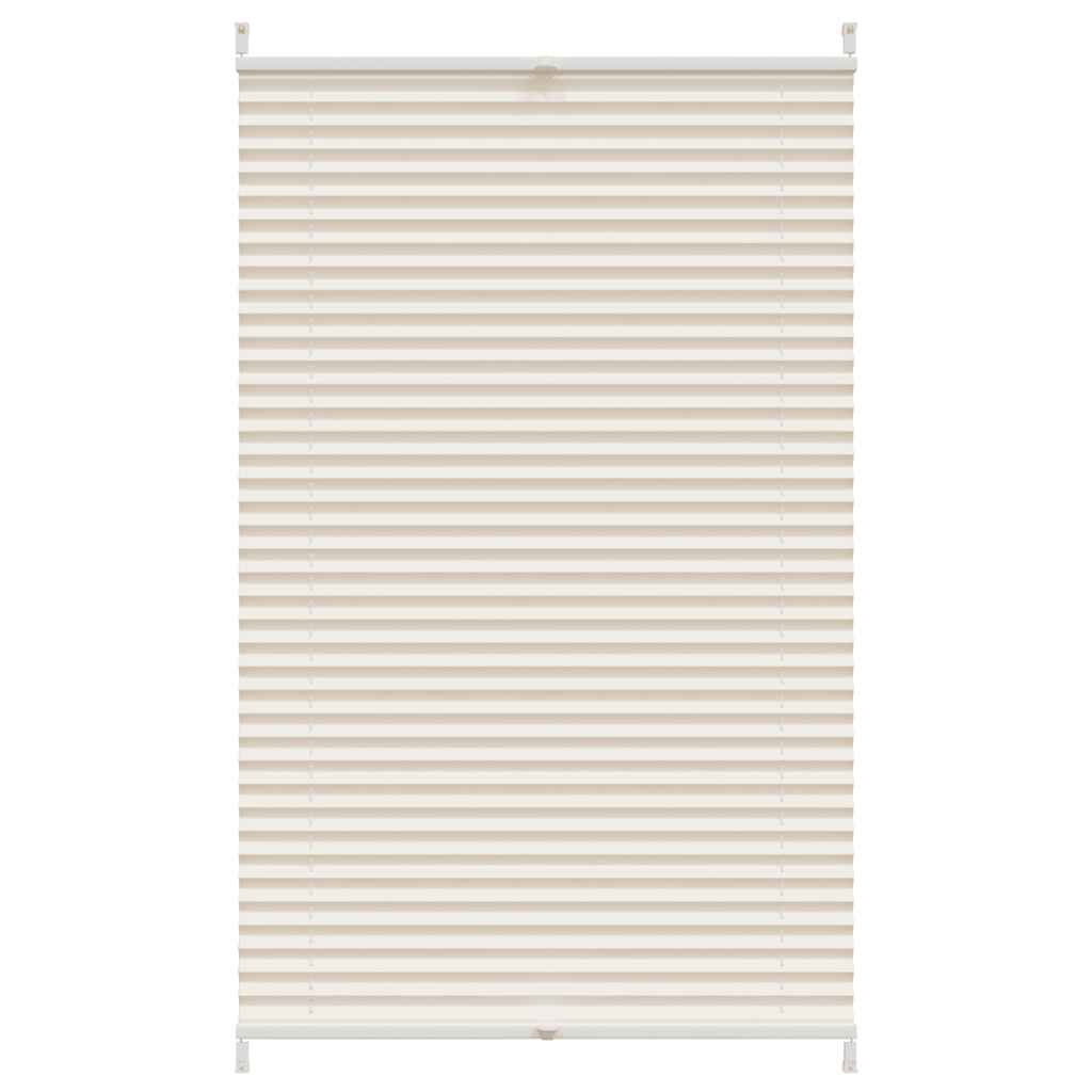 plisségardin 90x100 cm cremefarvet