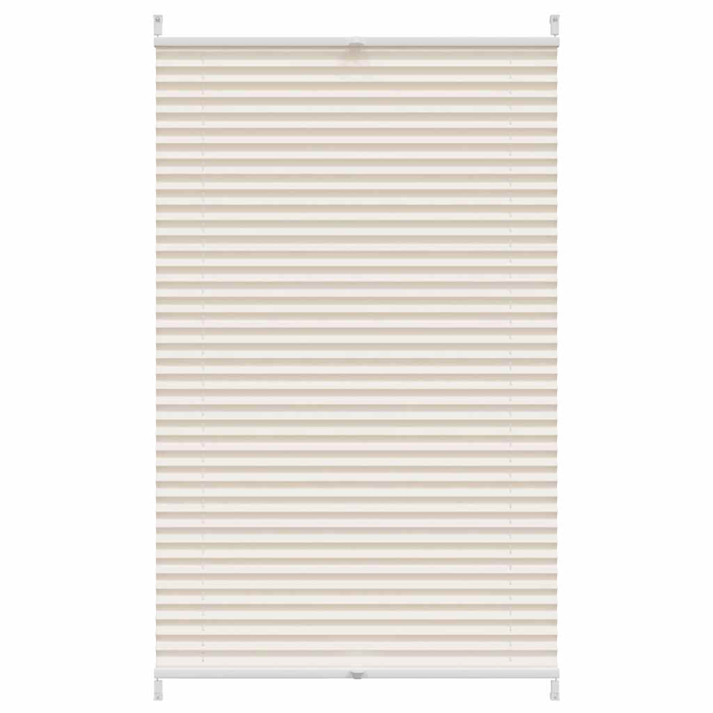 Plisseret blind 90x125 cm creme