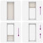 Plisseret blind 90x200 cm creme