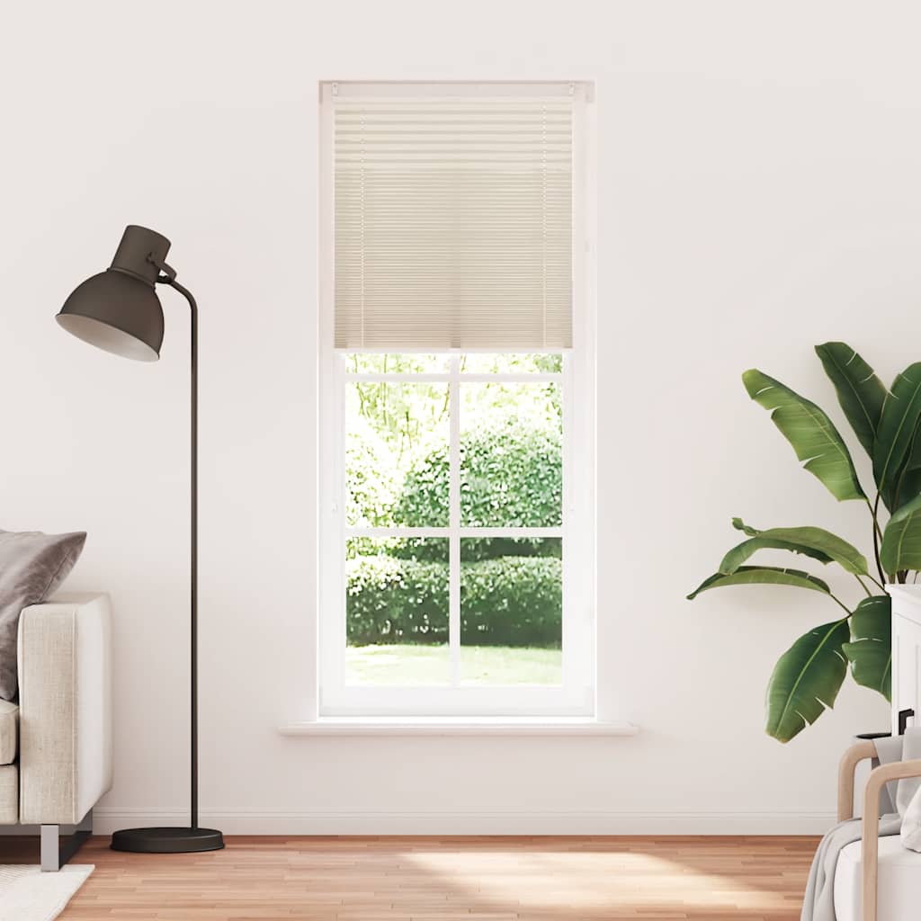 Plisseret blind 90x200 cm creme
