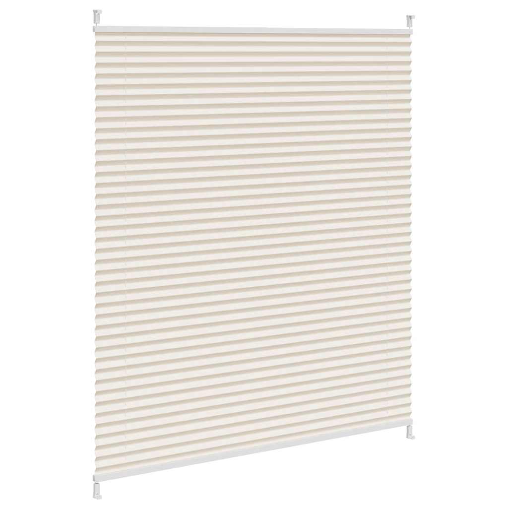Plisseret blind 100x125 cm creme