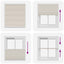 Plisseret blind 100x125 cm creme