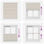Plisseret blind 100x150 cm creme