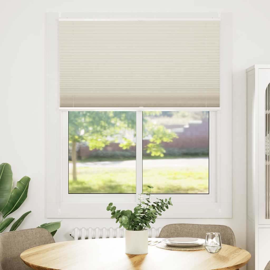Plisseret blind 100x150 cm creme