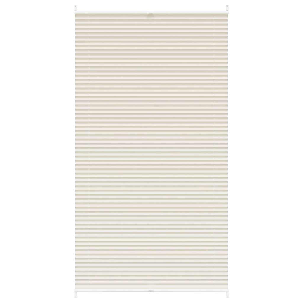 Plisseret blind 100x200 cm creme