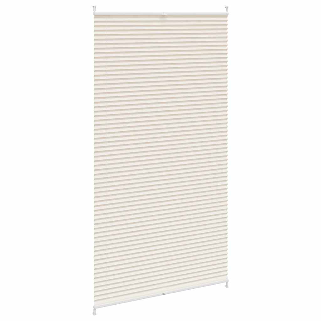 Plisseret blind 100x200 cm creme