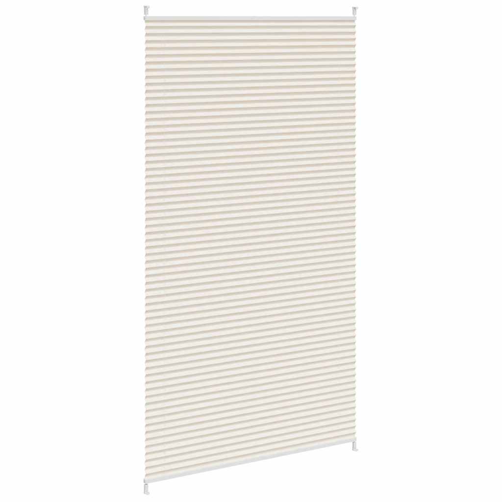 Plisseret blind 100x200 cm creme