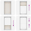 Plisseret blind 100x200 cm creme