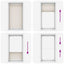 Plisseret blind 100x200 cm creme