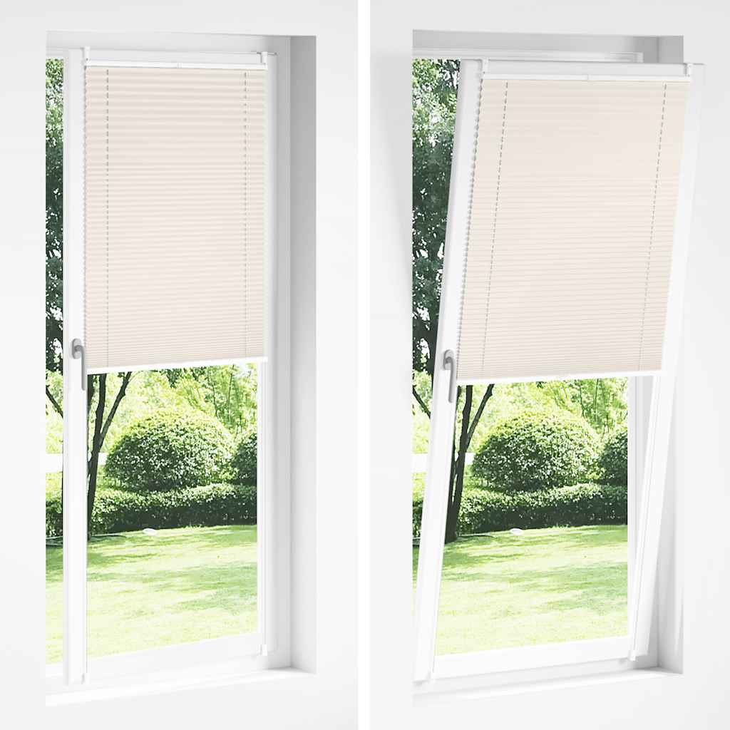 Plisseret blind 100x200 cm creme