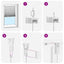 Plisseret blind 110x100 cm creme