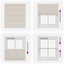 Plisseret blind 110x100 cm creme