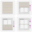 Plisseret blind 110x125 cm creme